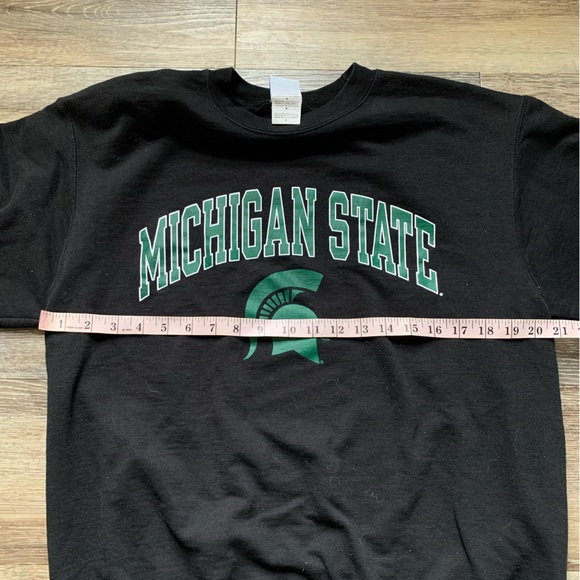 Champion Black Michigan State Crewneck Sweatshirt M - Picture 5 of 6
